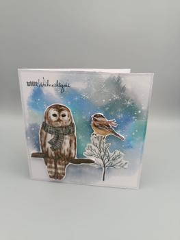 Winterkarte „Schöne Weihnachtszeit“